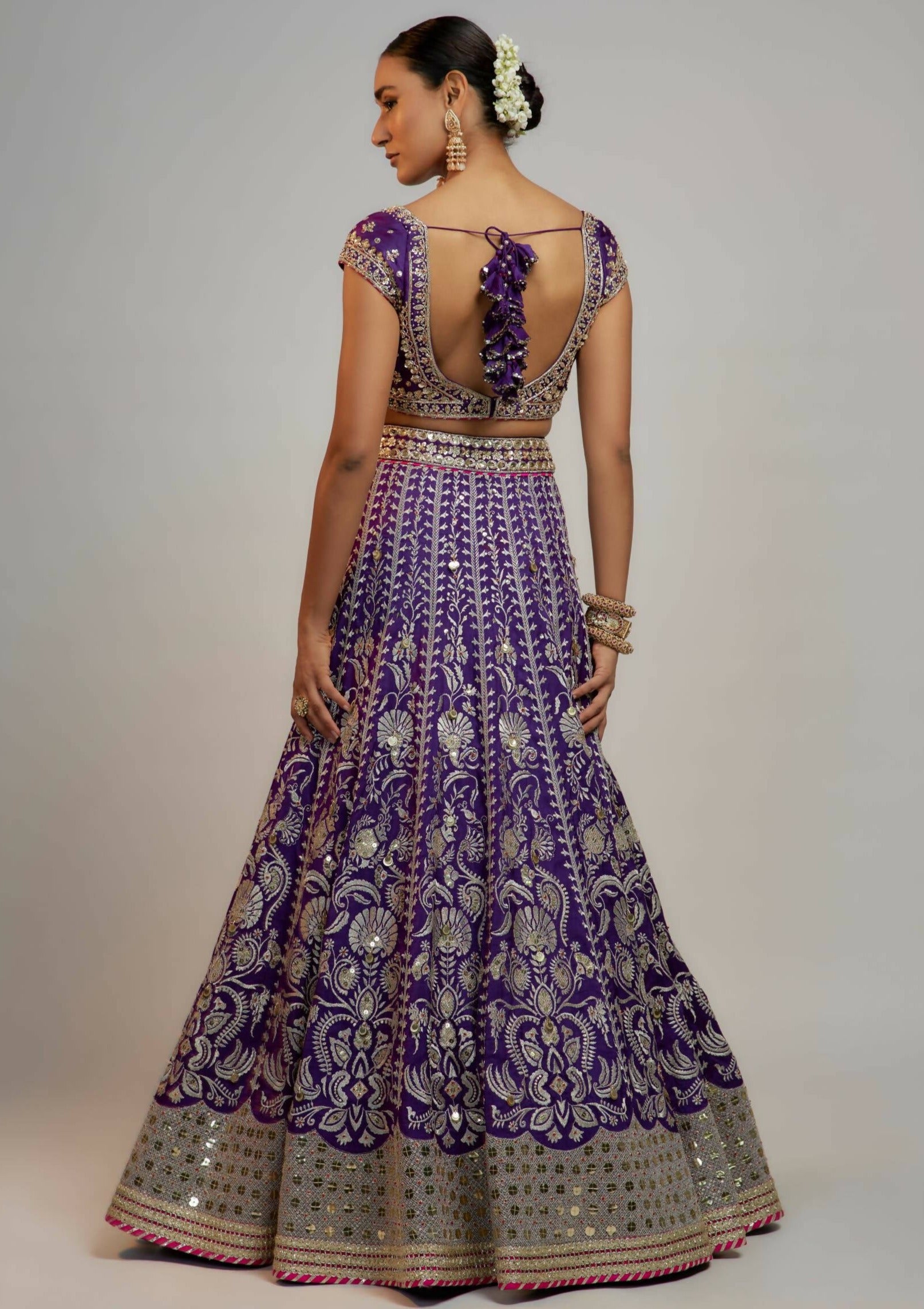 Sacchi Purple Lehenga Set