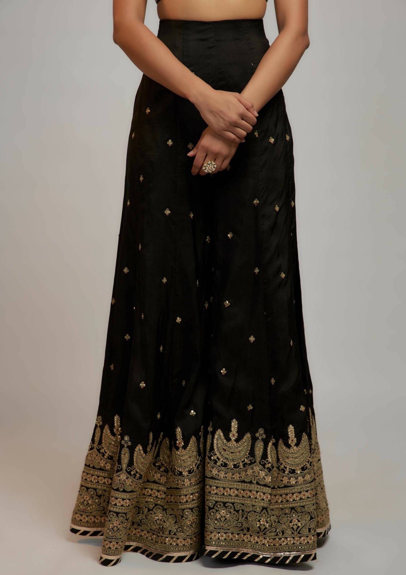 Afreen Black Sharara Set