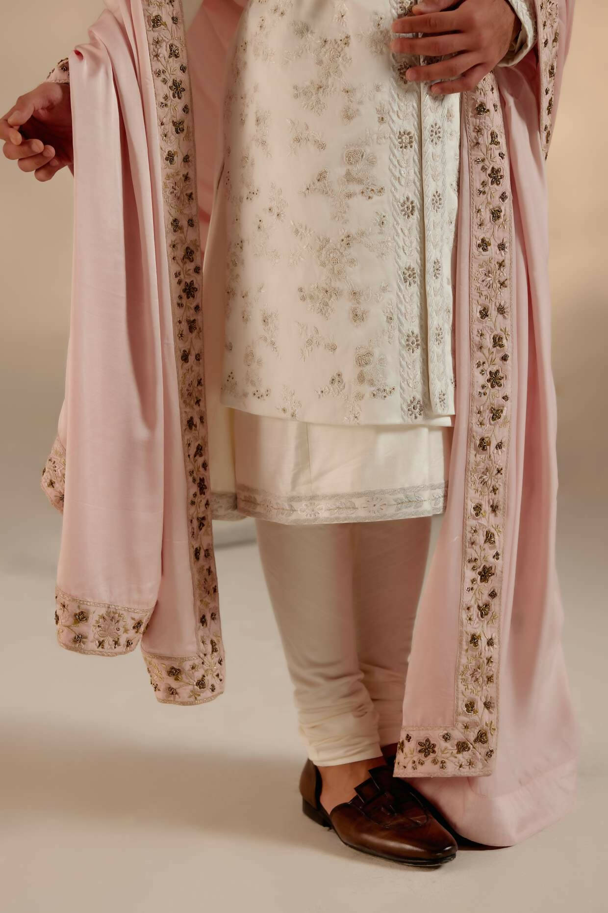 Gardenia Pink Sherwani Set