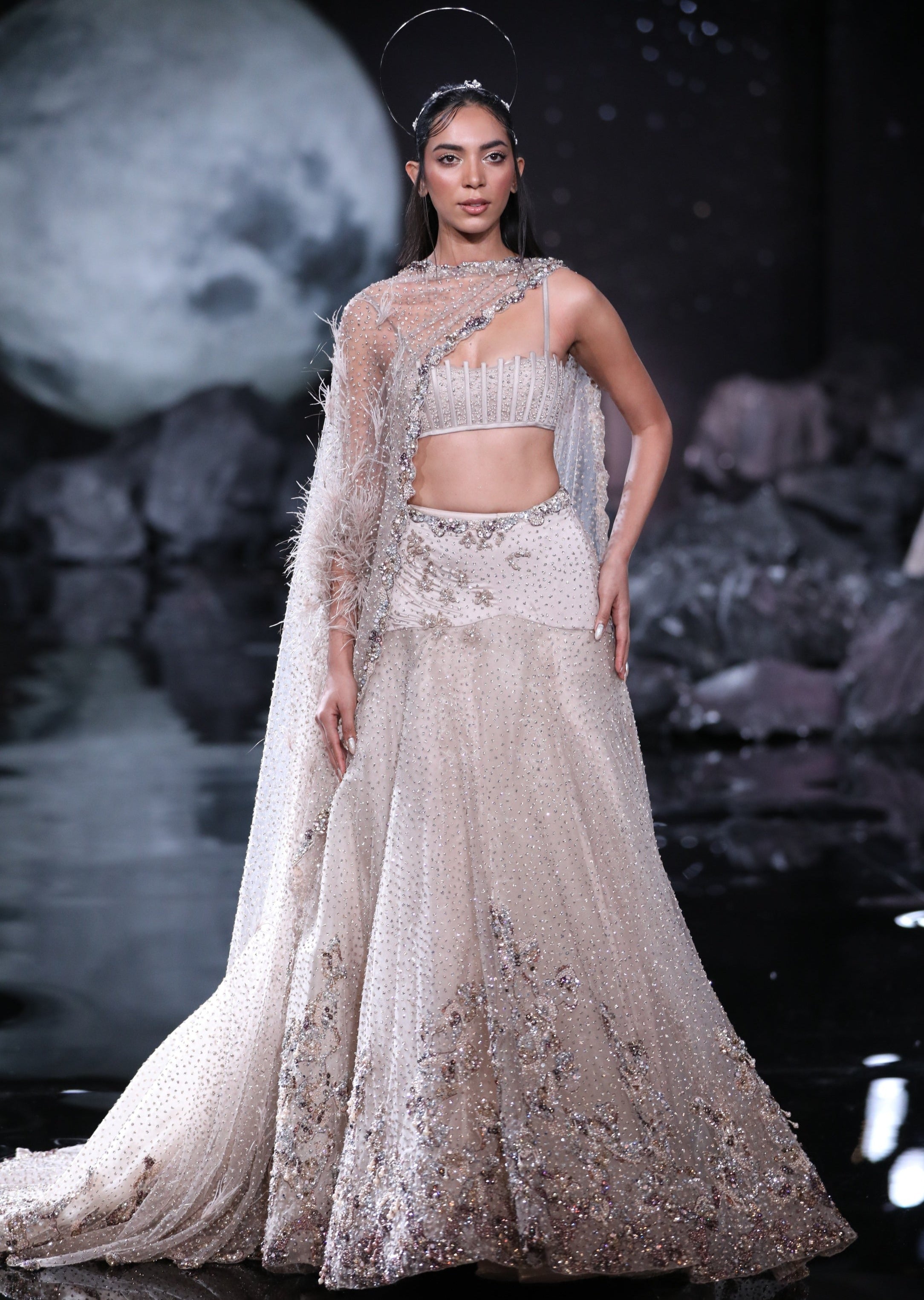 Myra Tulle Lehenga Set