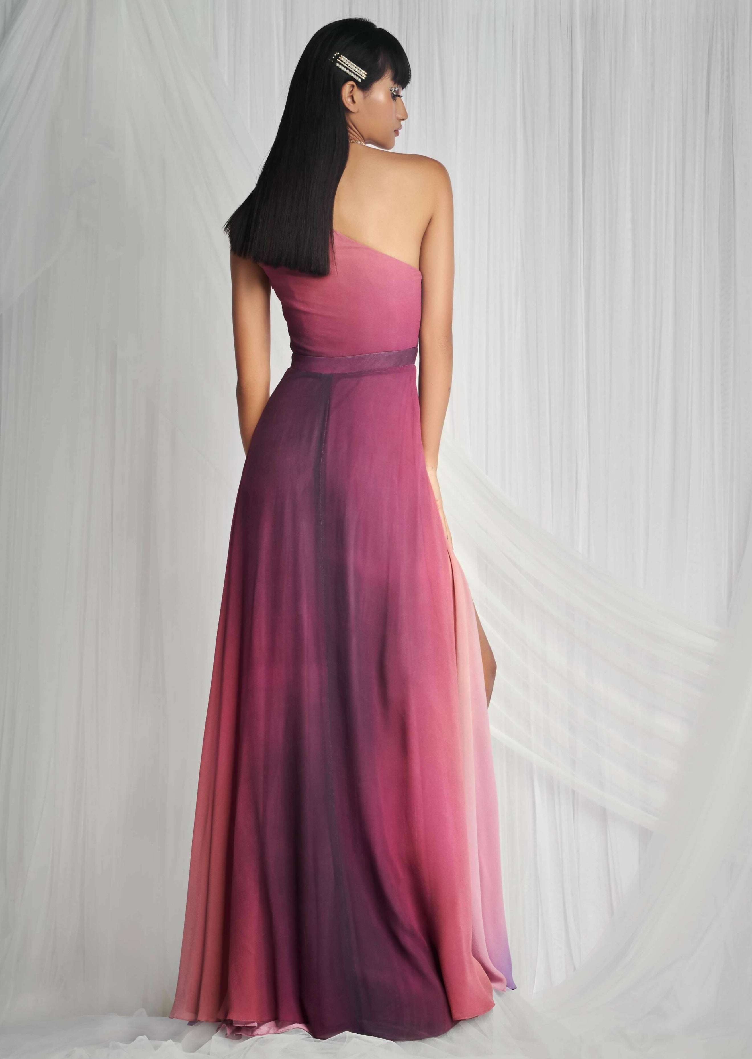 Dusk One Shoulder Gown