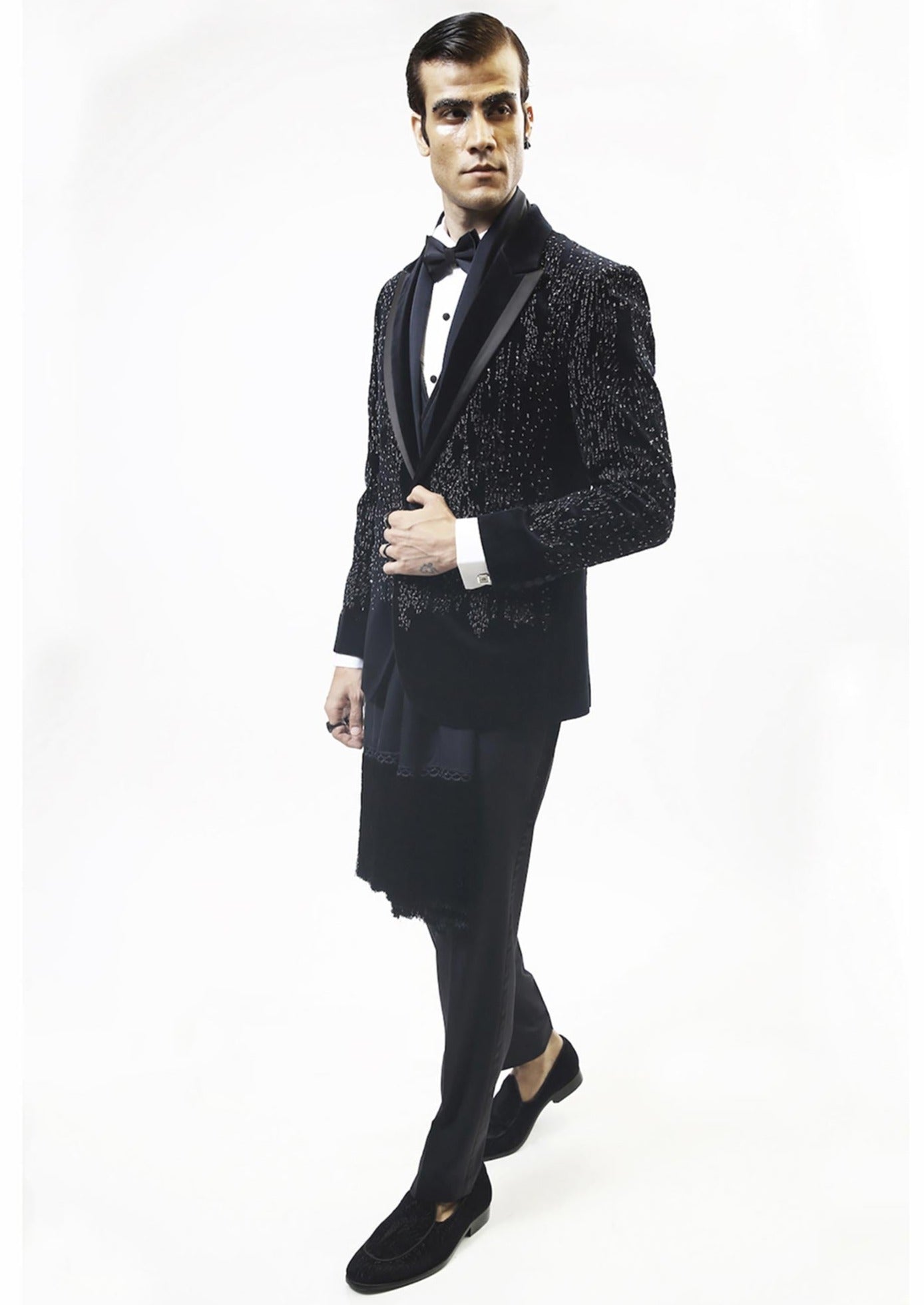 Astral Embellished Tuxedo Set