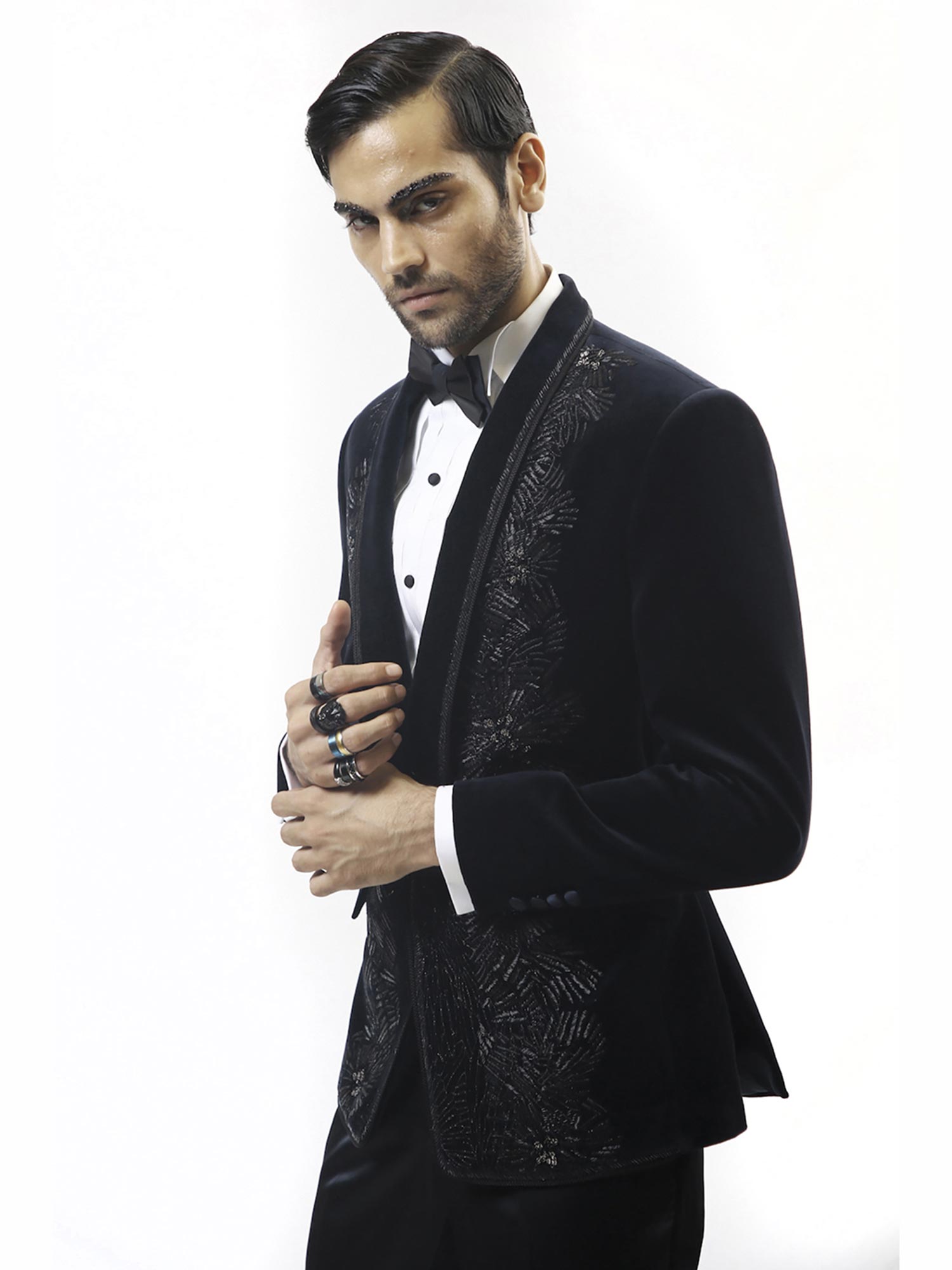 Astrum Hand Embroidered Tuxedo Set