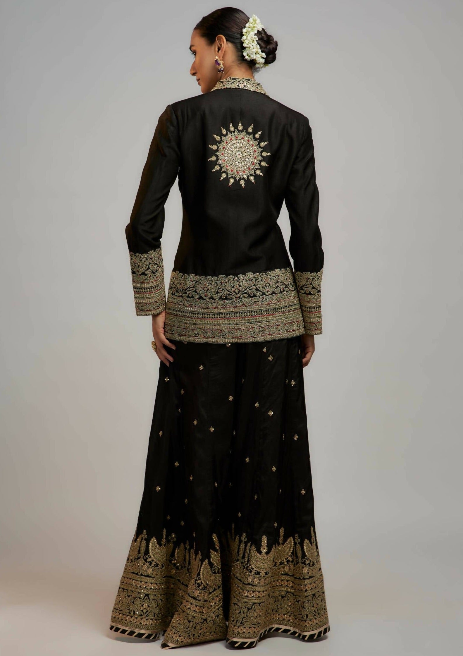 Afreen Black Sharara Set