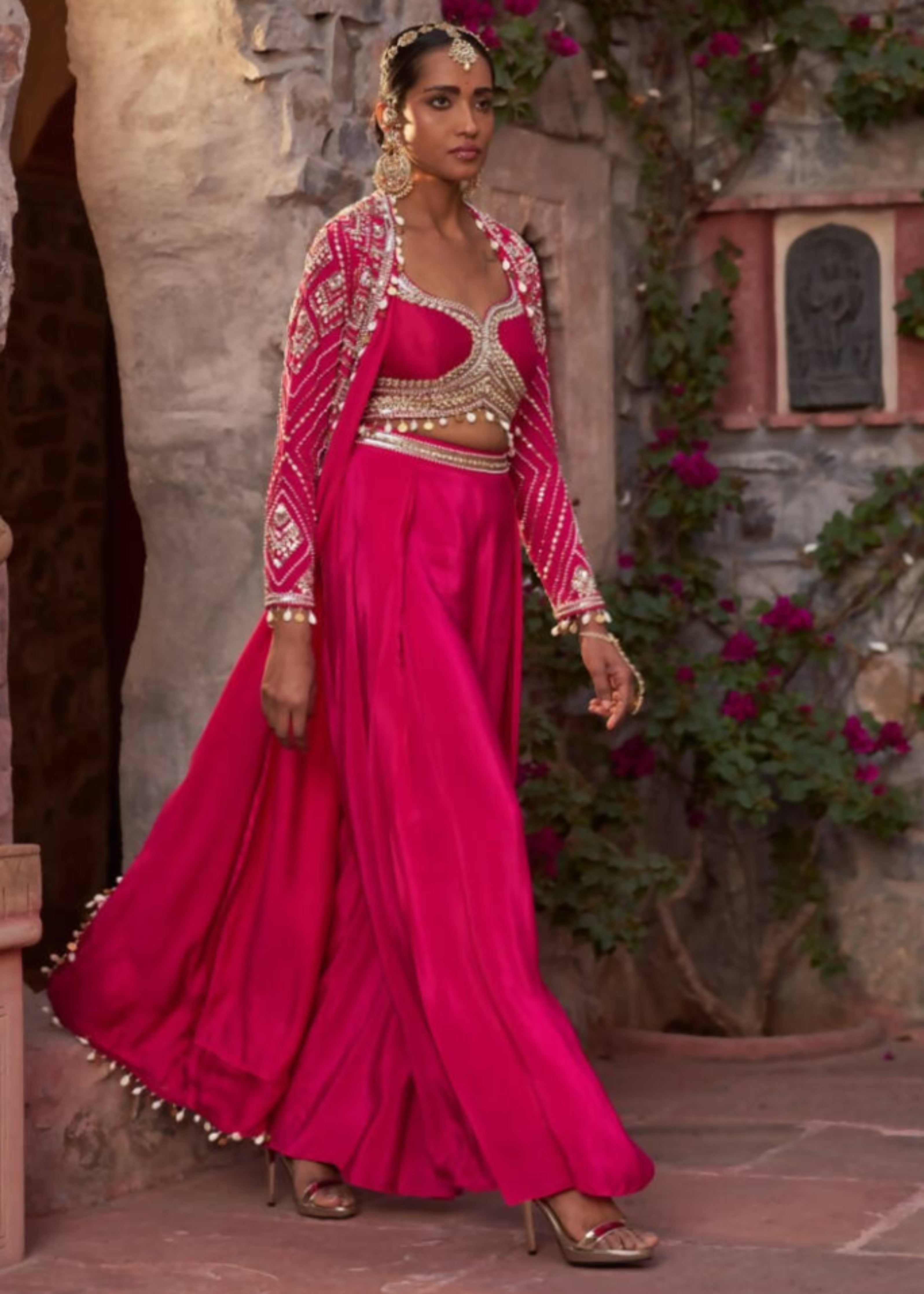 Gulabo Utsaav Sharara Cape Set