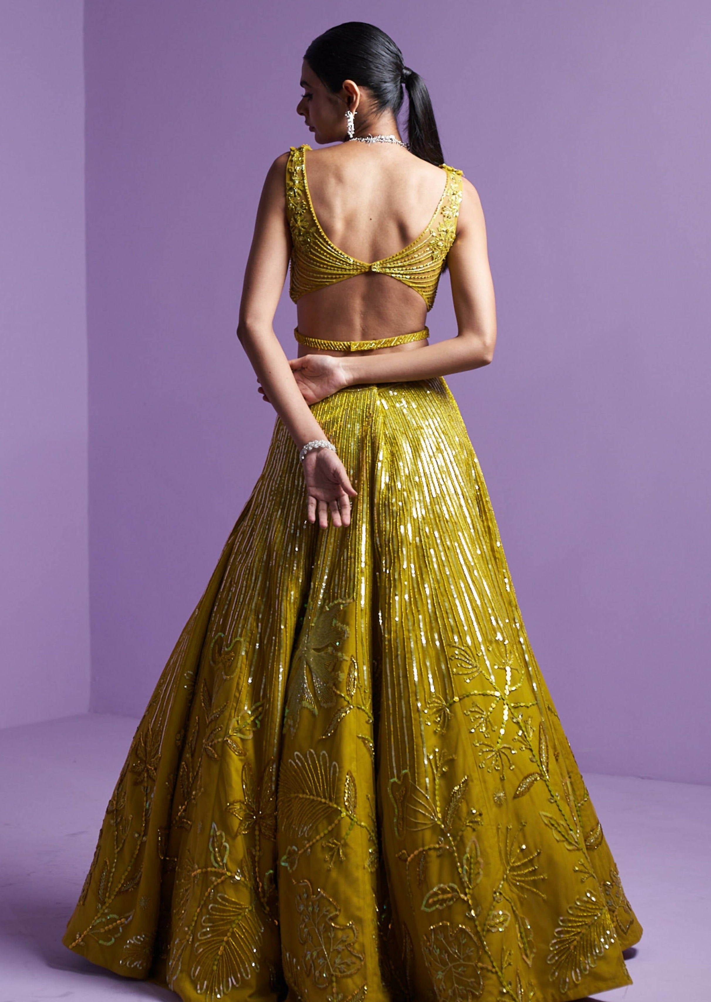 Lime Green Lehenga Set