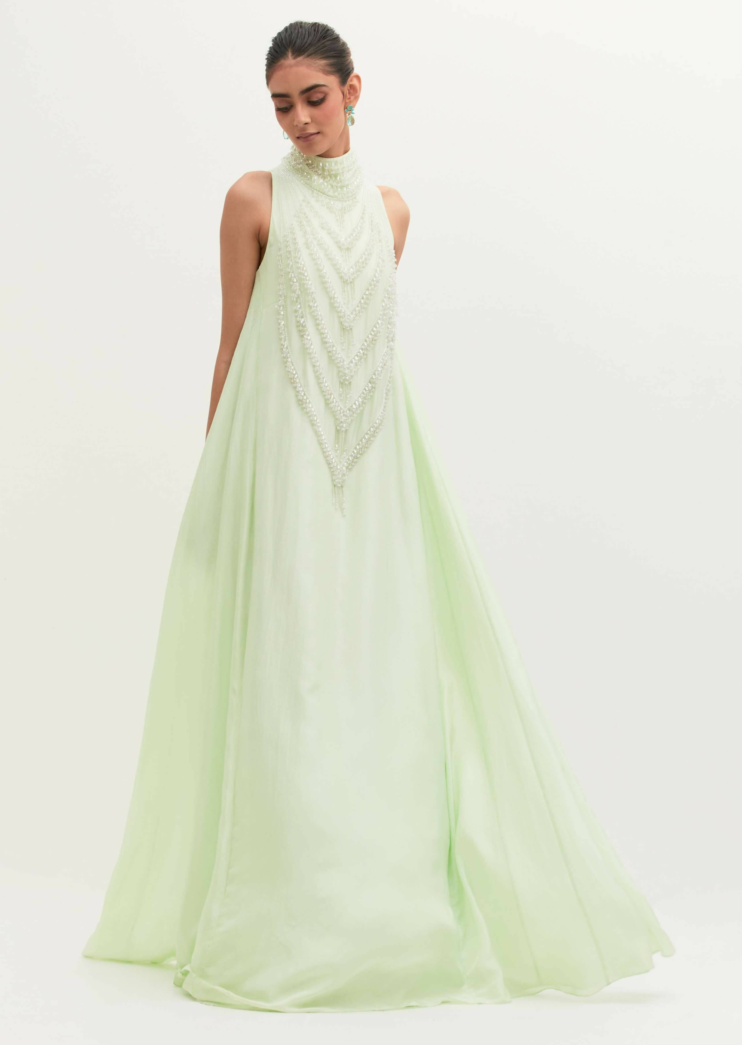 Mint Mala Gown