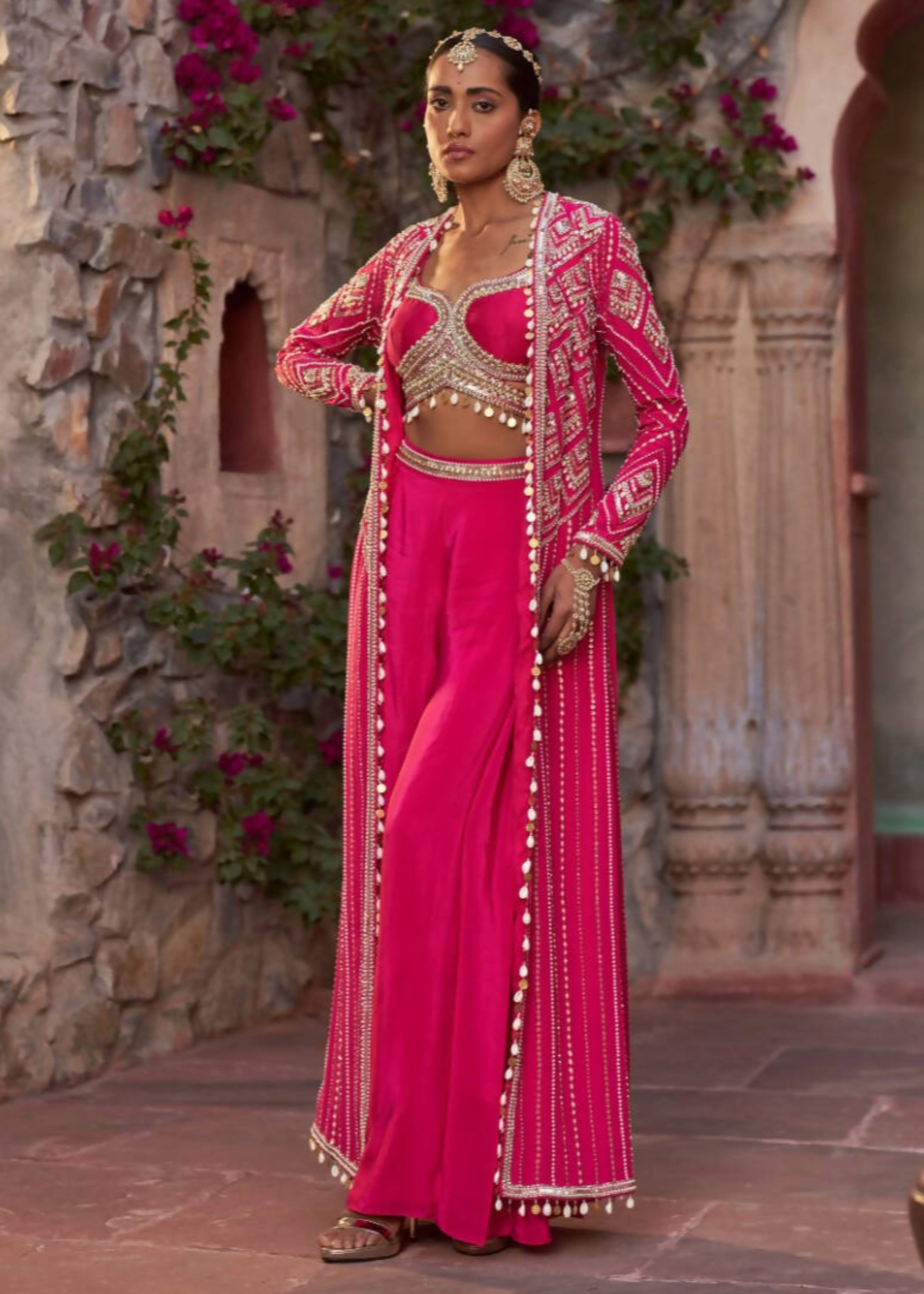 Gulabo Utsaav Sharara Cape Set