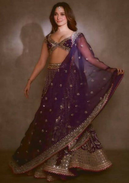 Sacchi Purple Lehenga Set