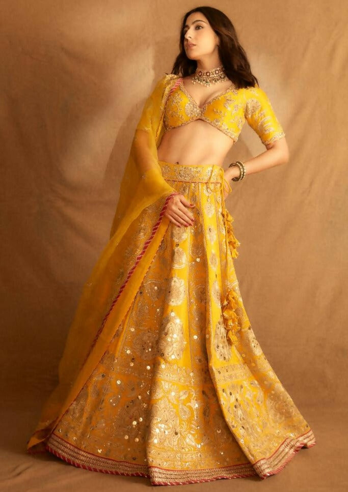 Anha Yellow Lehenga Set