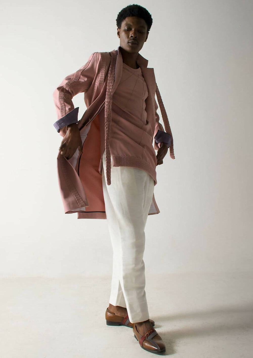 Pink Overcoat Set