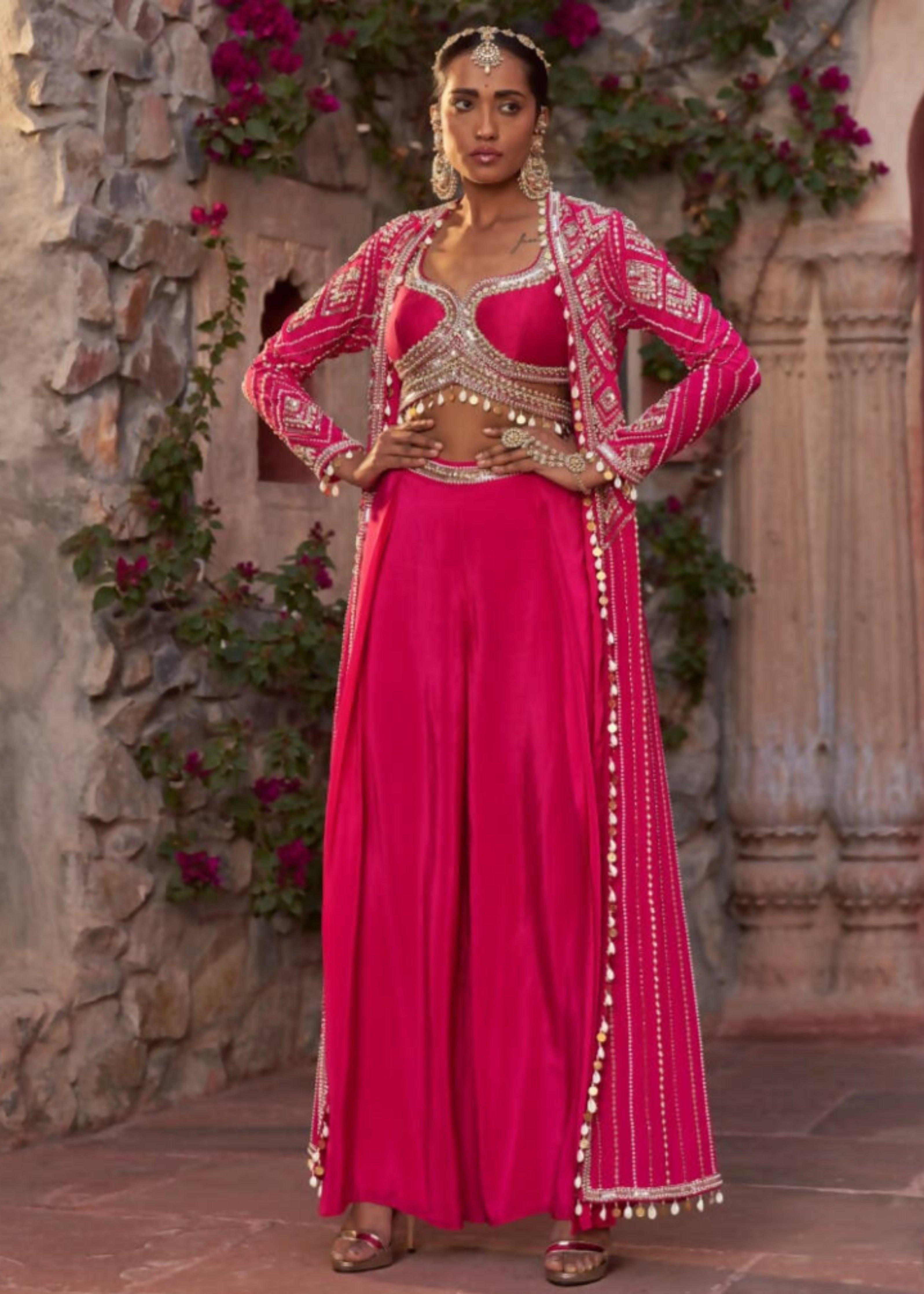 Gulabo Utsaav Sharara Cape Set