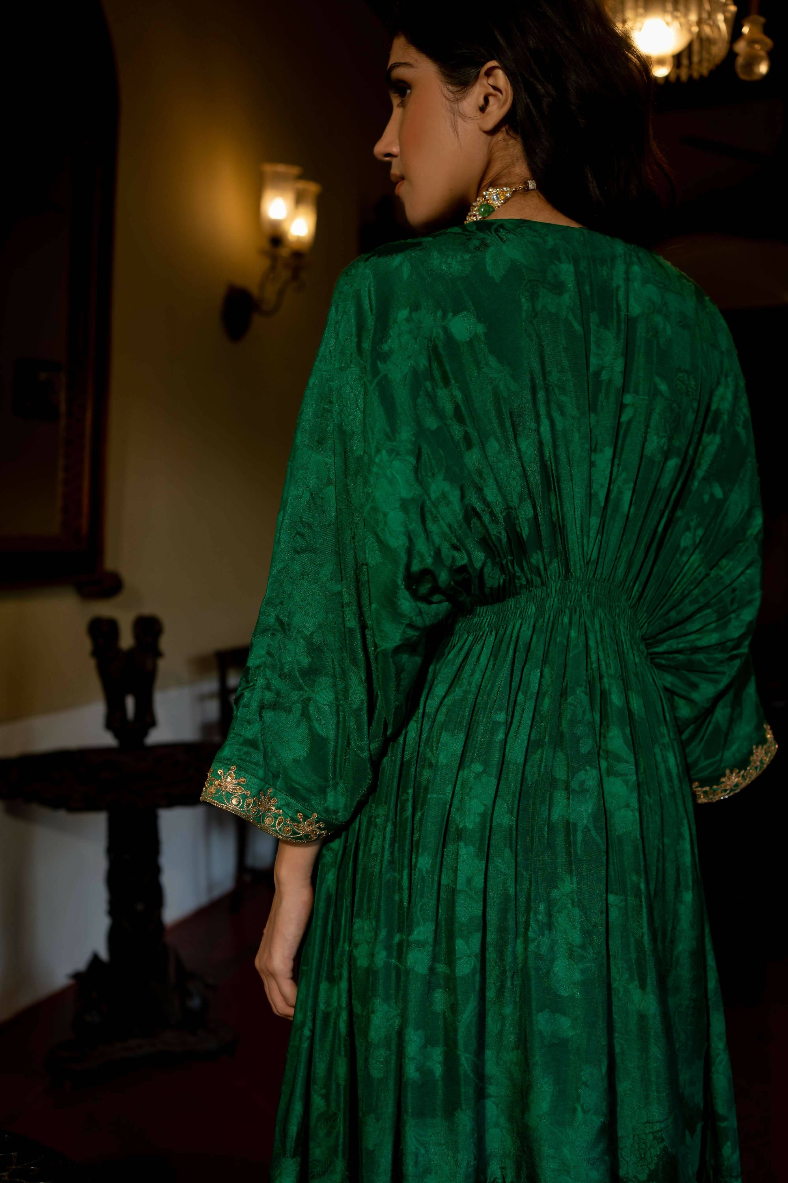 Emerald Green Kaftan Set