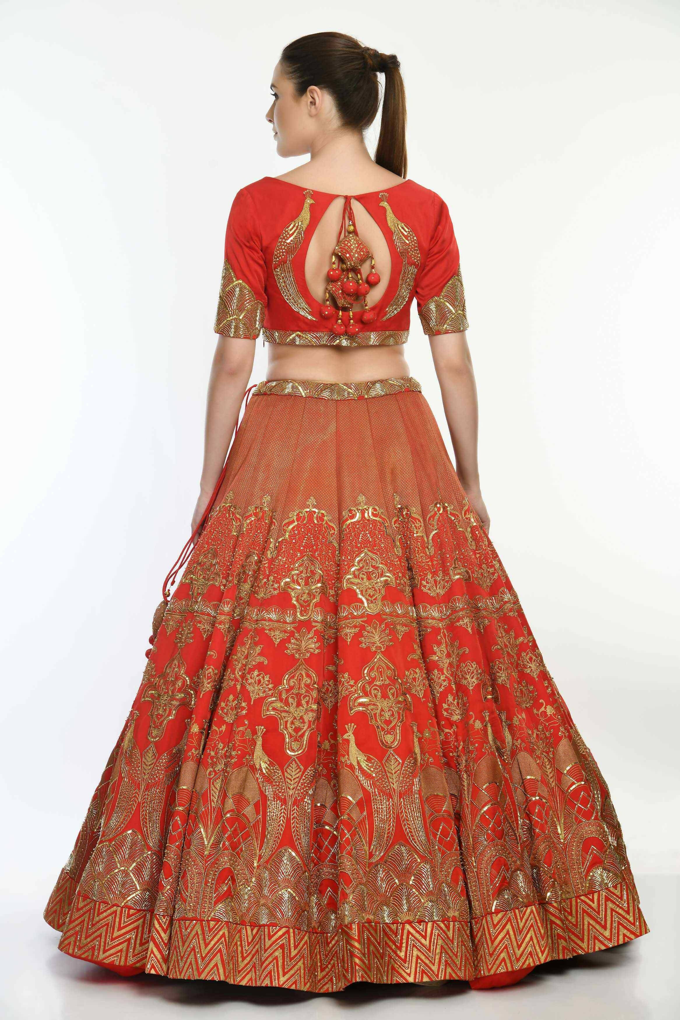 Layla Surkh Lehenga