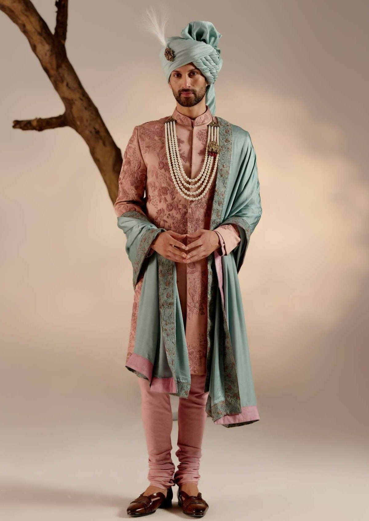 Orchid Pink Sherwani Set