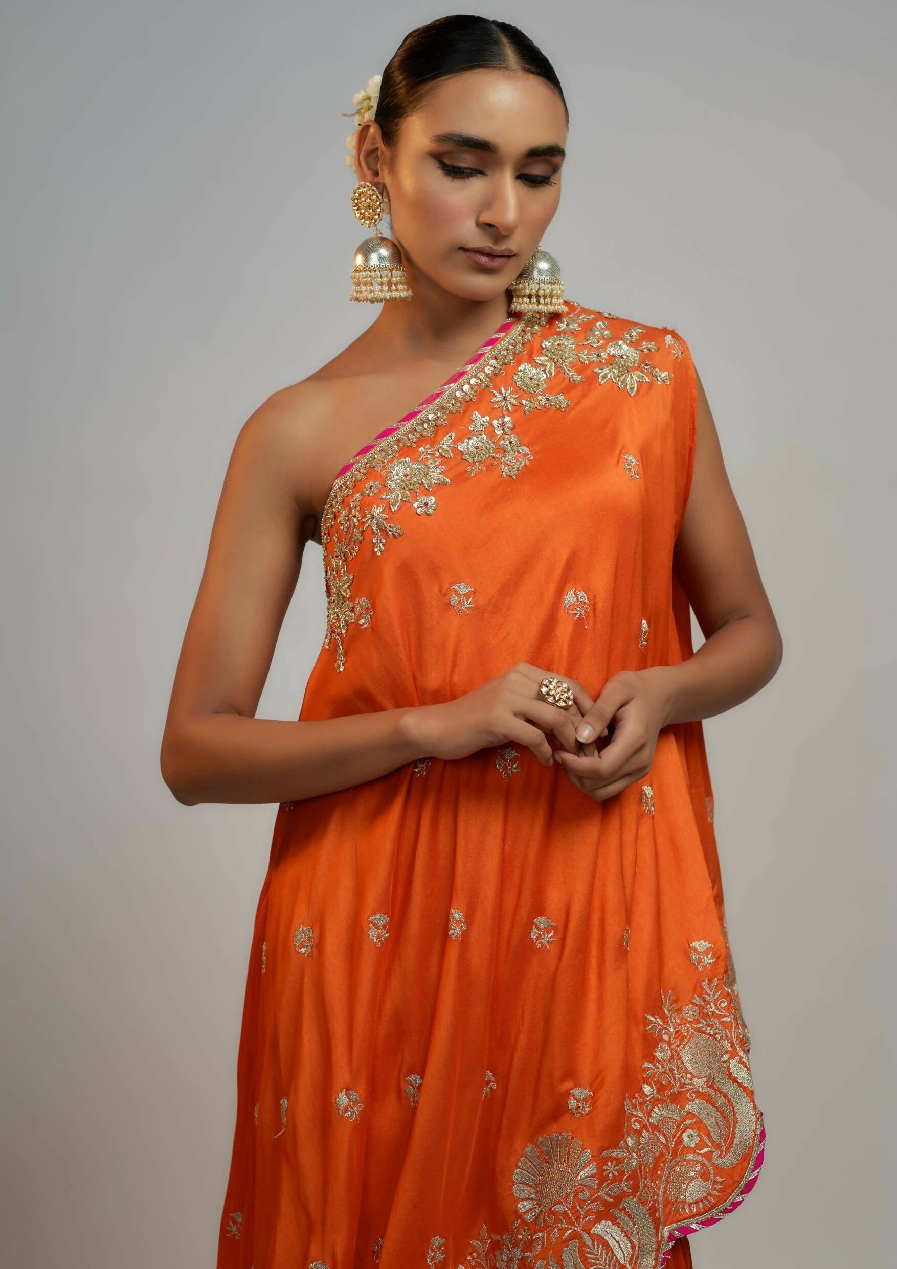 Aashna Orange Sharara Set