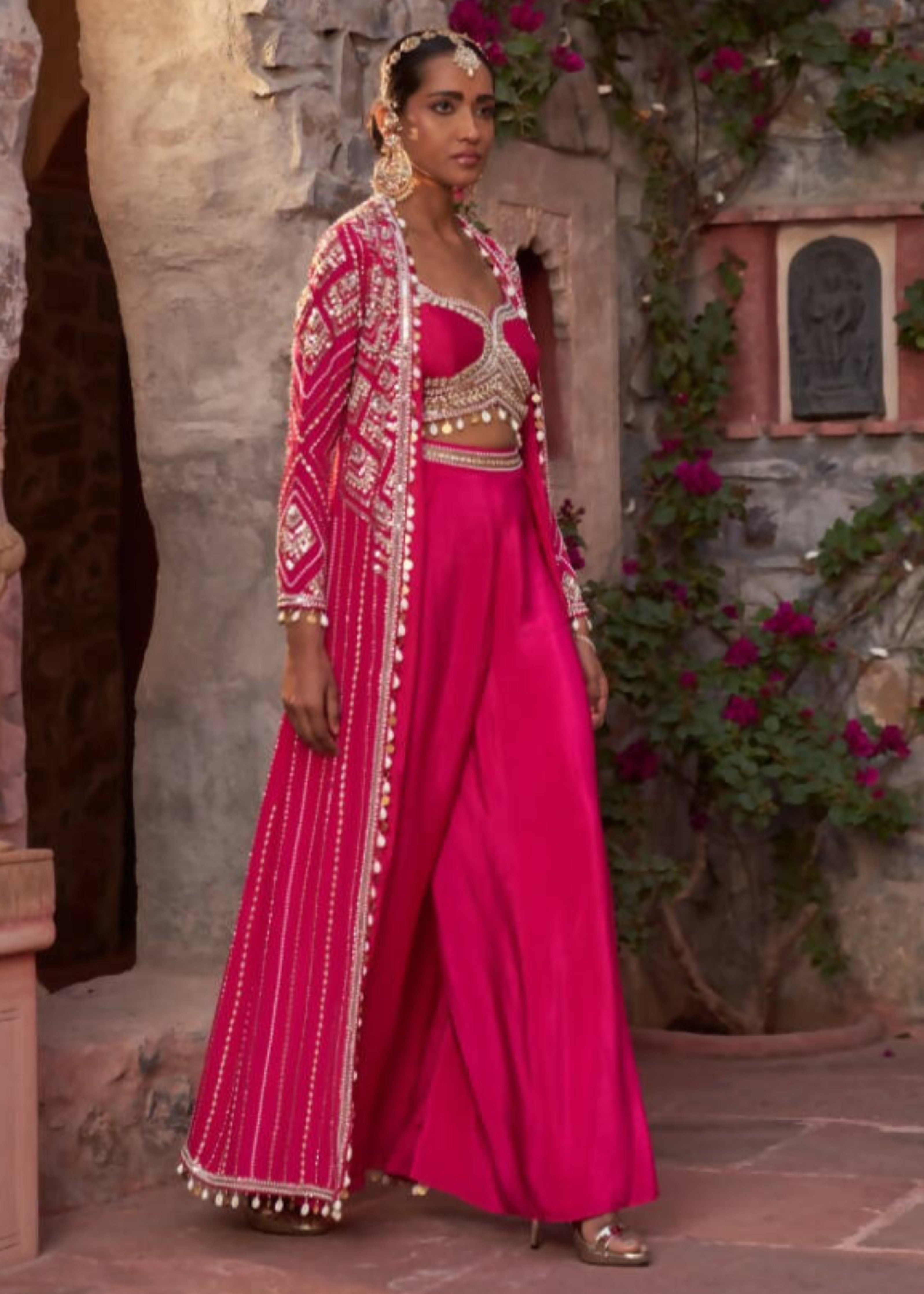 Gulabo Utsaav Sharara Cape Set