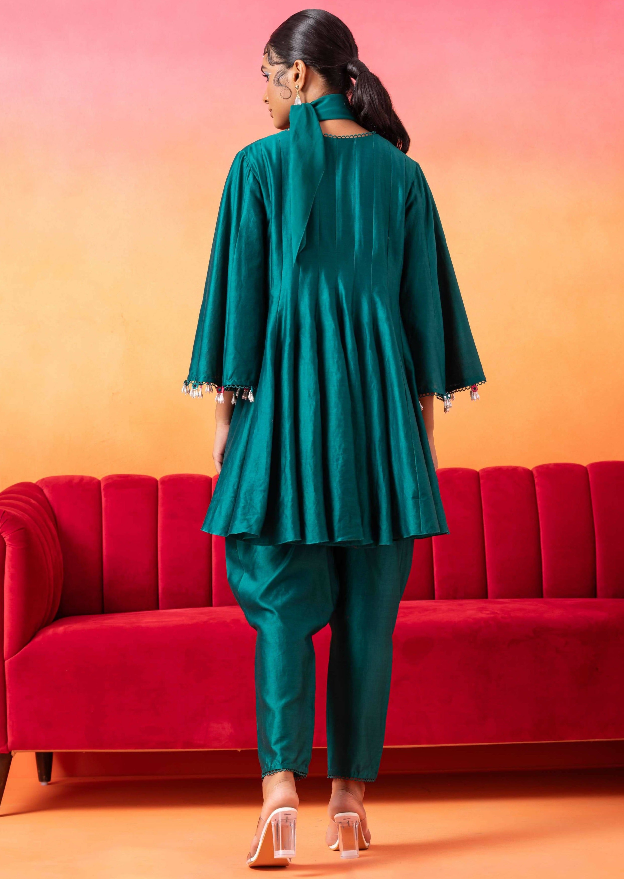 Emerald Green Tunic with Pants