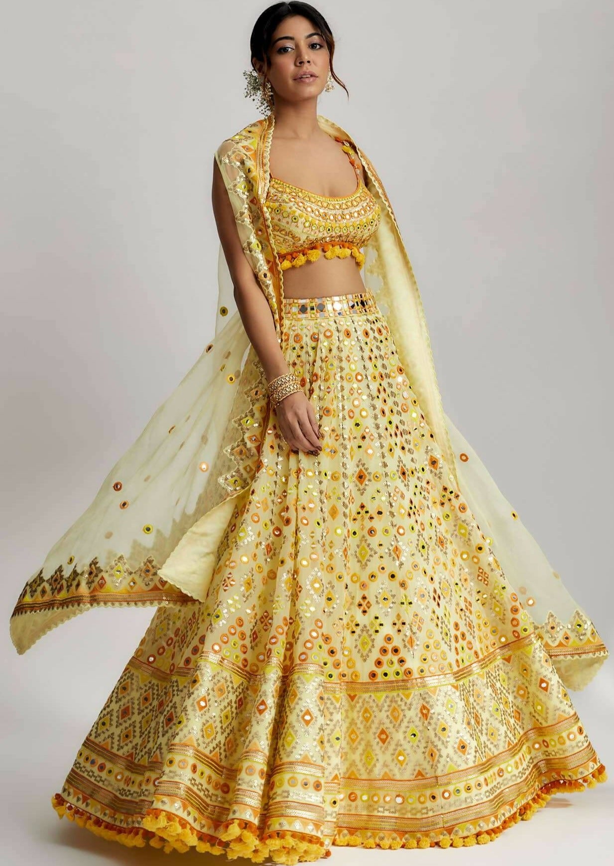 Ashi Lehenga with Cape Set