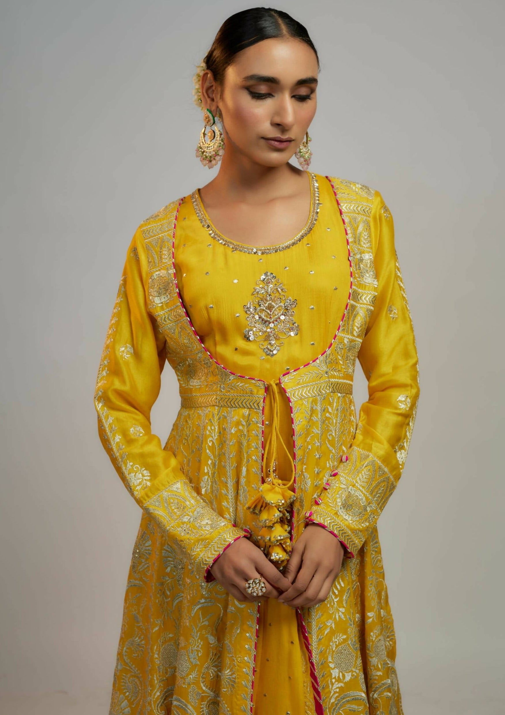 Ishanya Yellow Fo Set