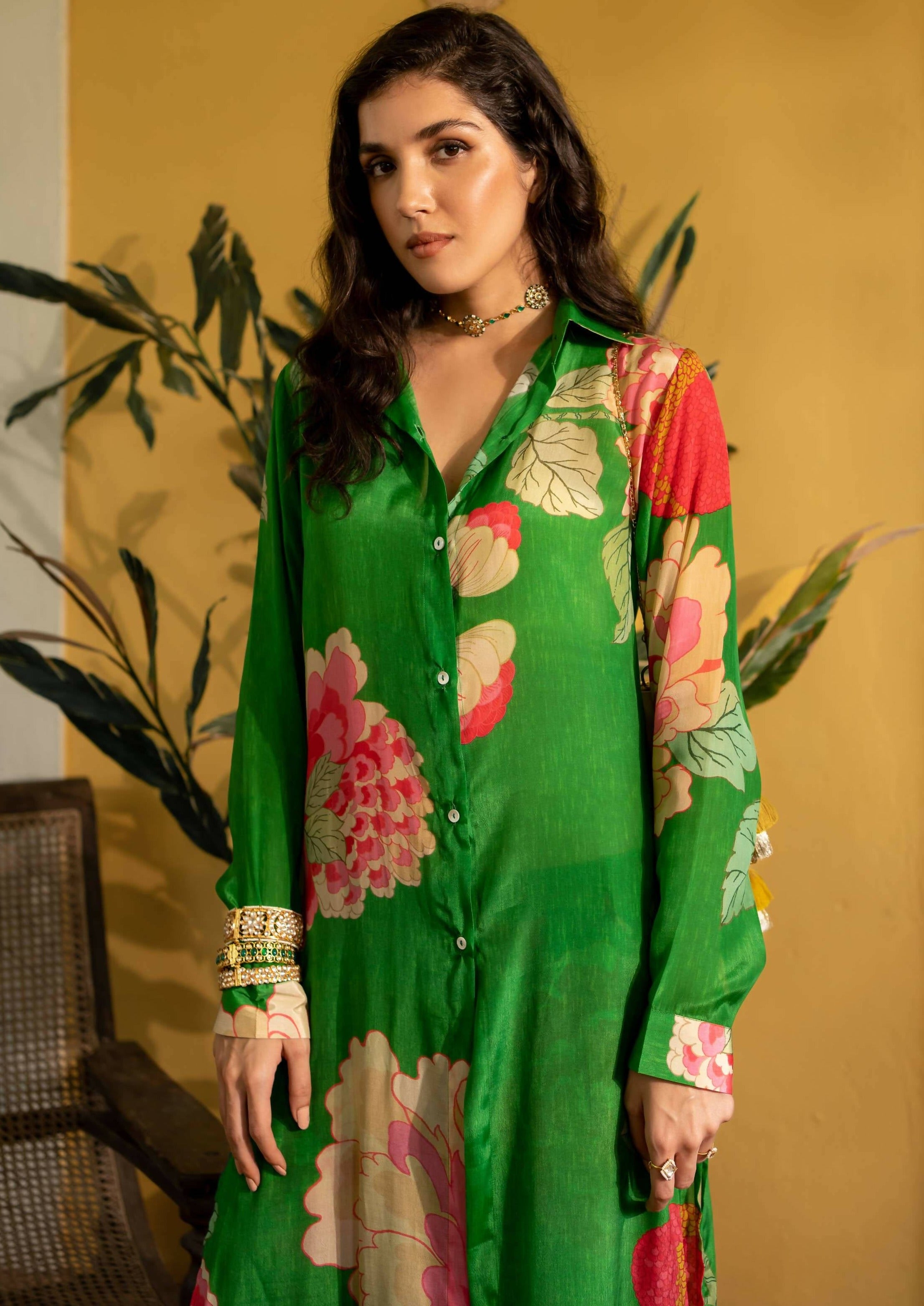 Spring Blooming Floral Kurta Set