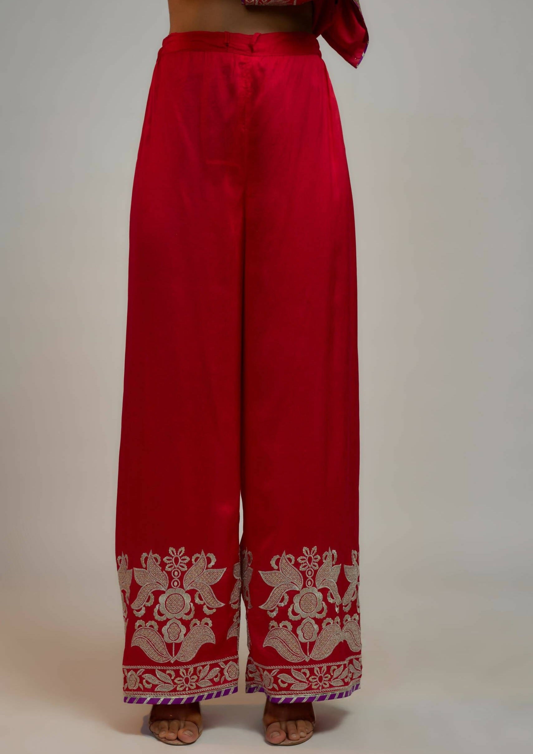 Amaya Red Palazzo Set