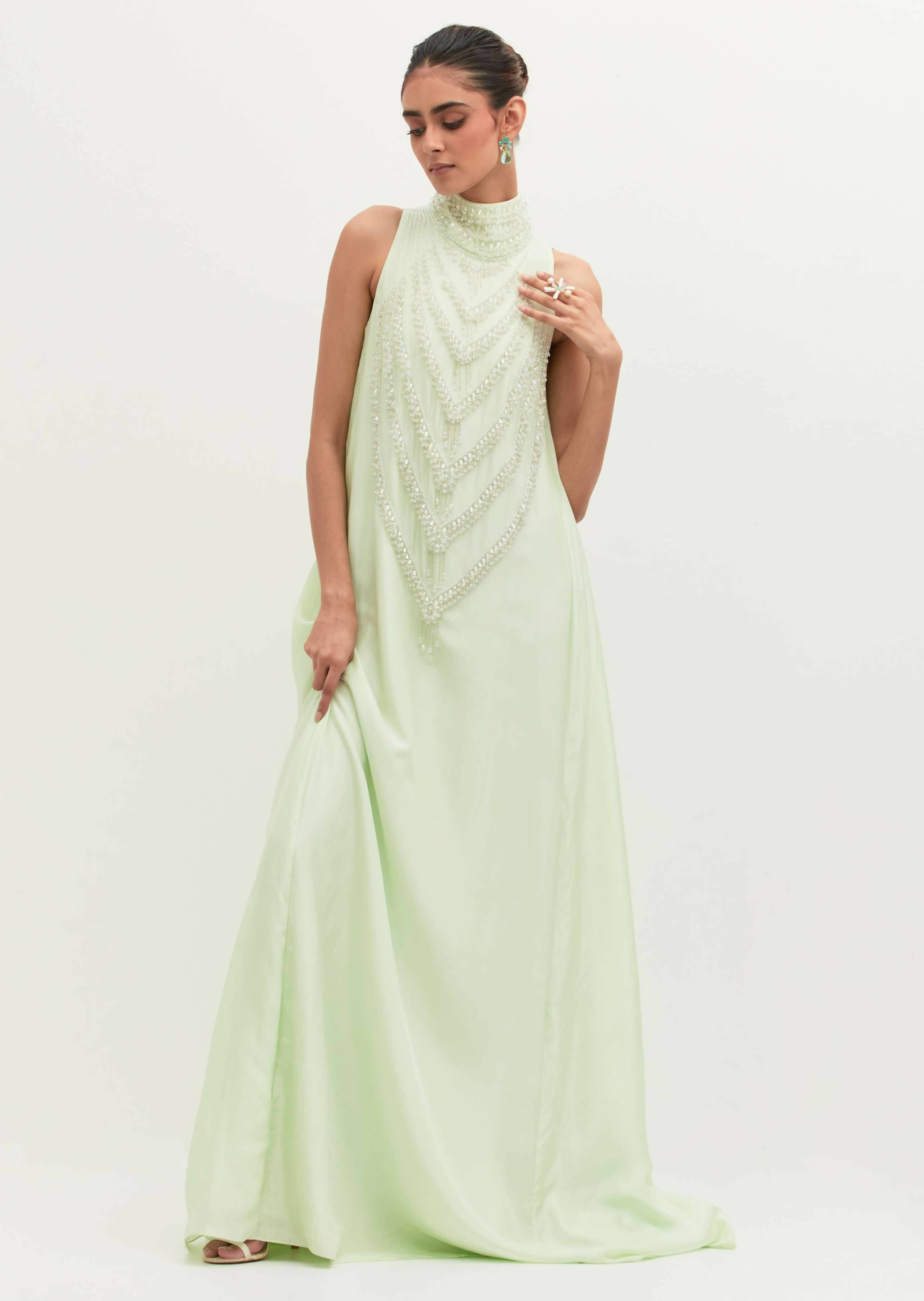 Mint Mala Gown