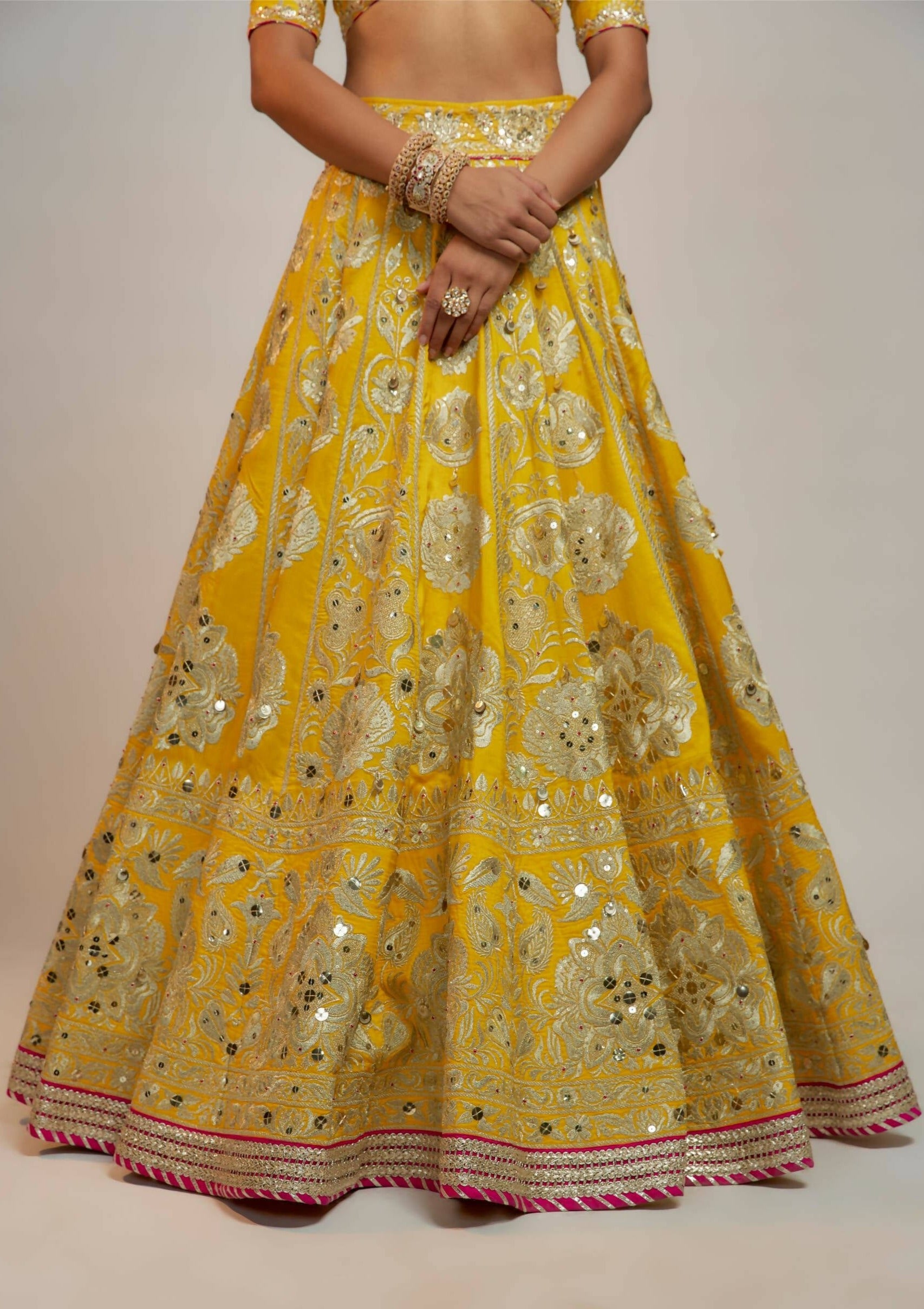 Anha Yellow Lehenga Set