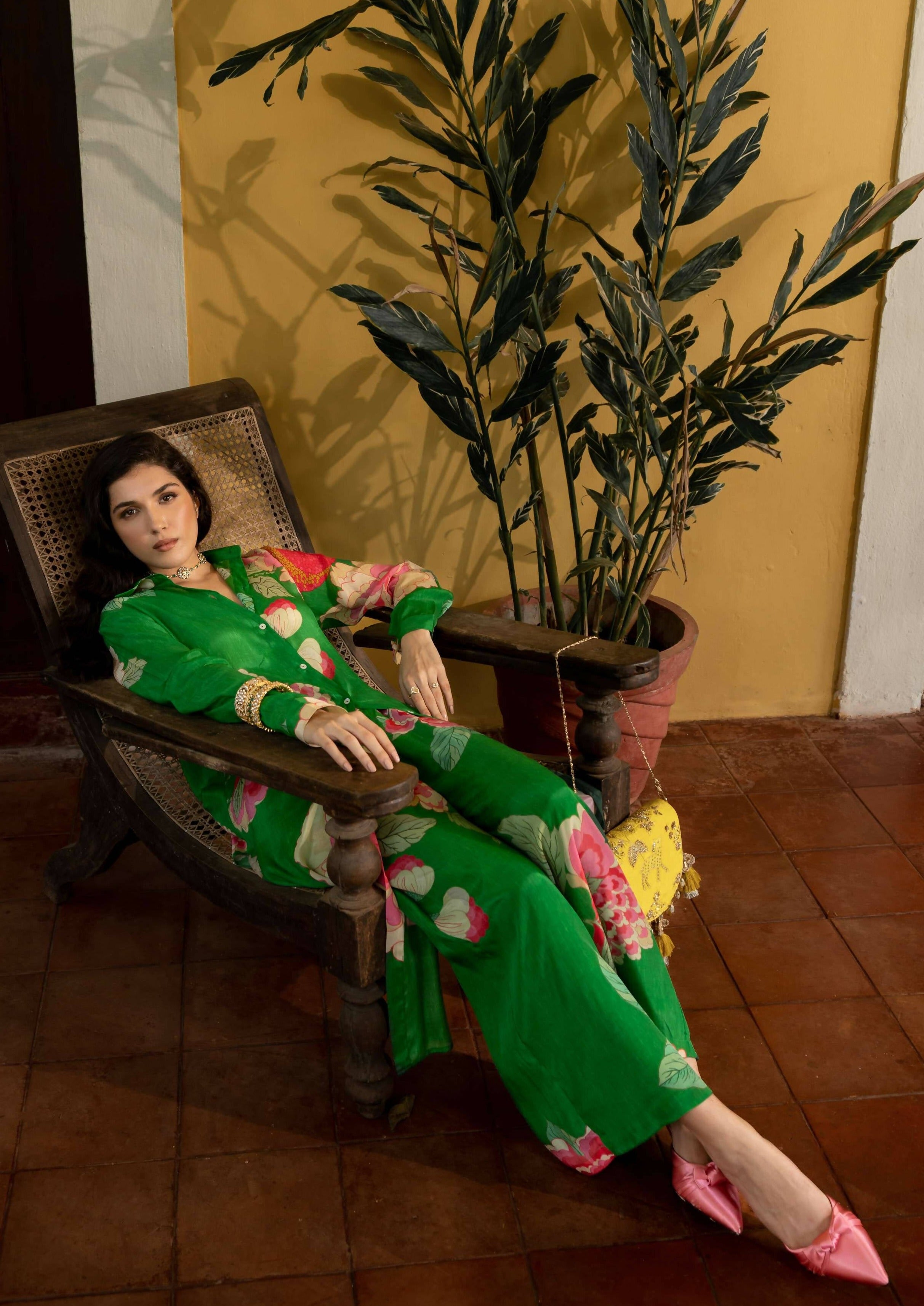 Spring Blooming Floral Kurta Set