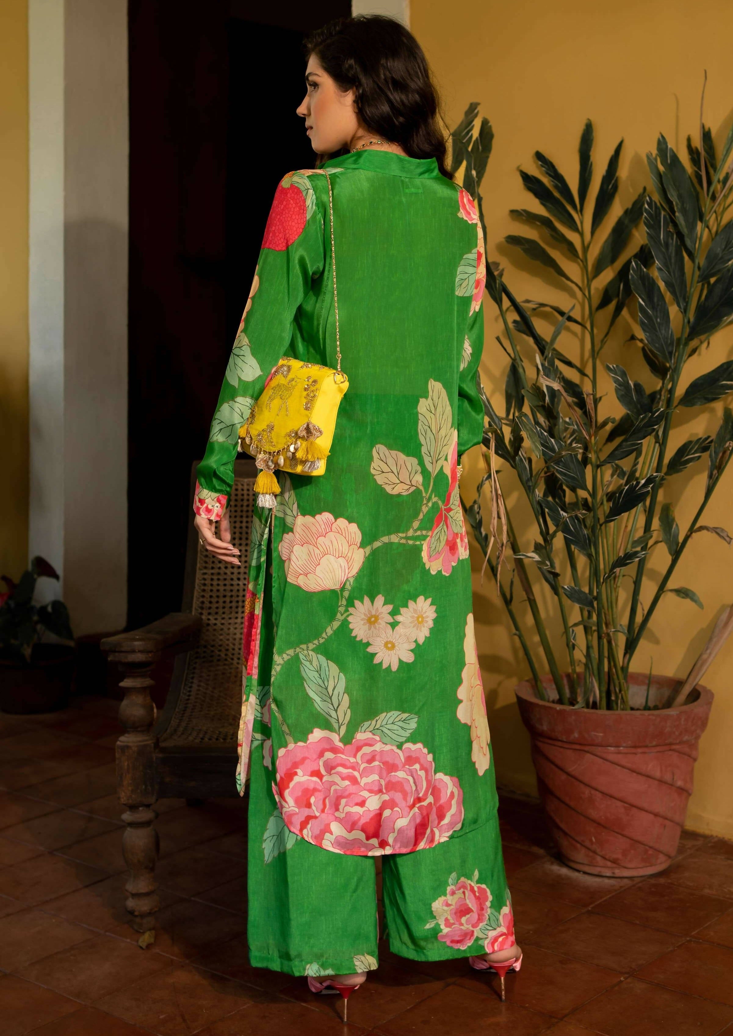 Spring Blooming Floral Kurta Set