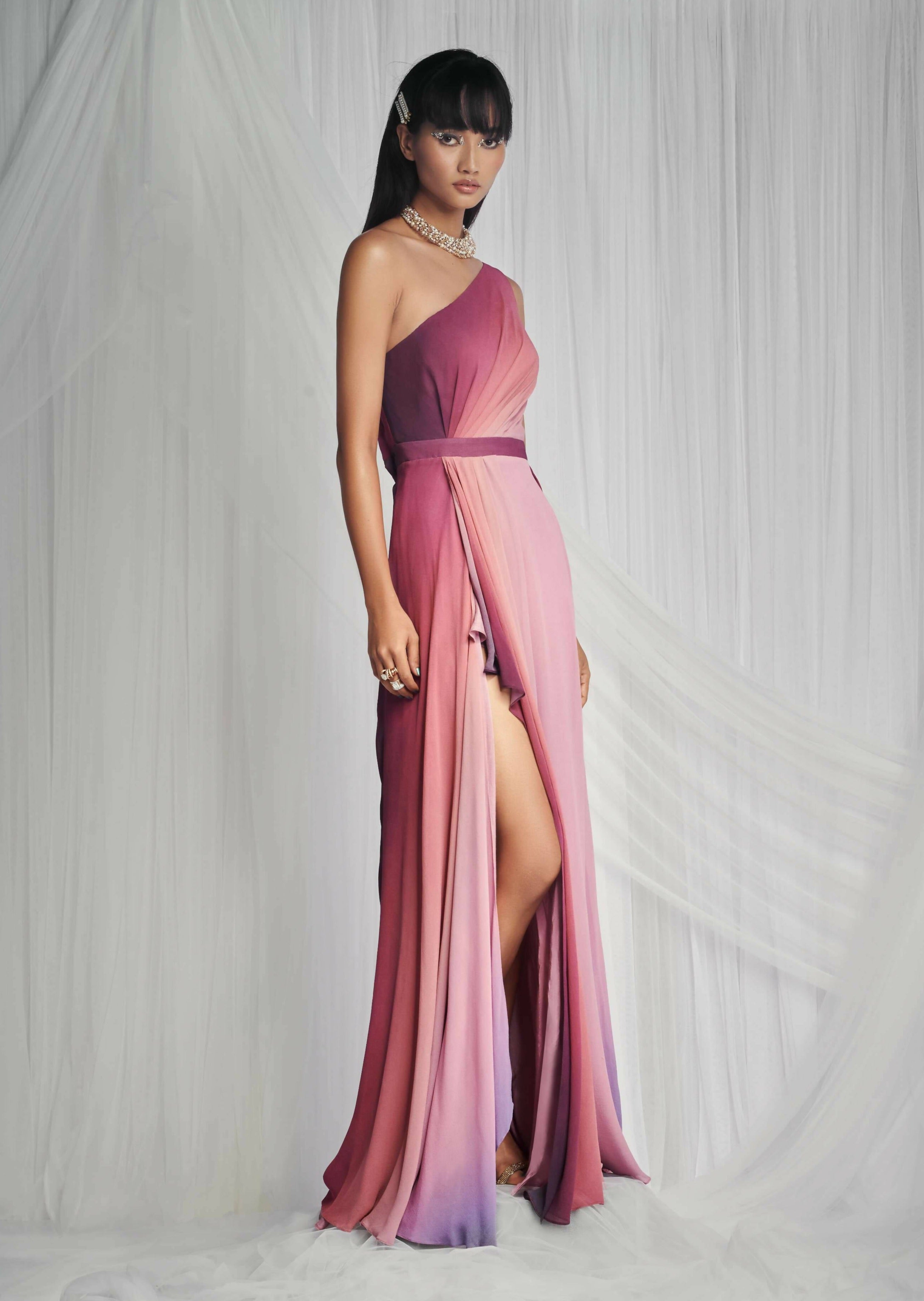 Dusk One Shoulder Gown