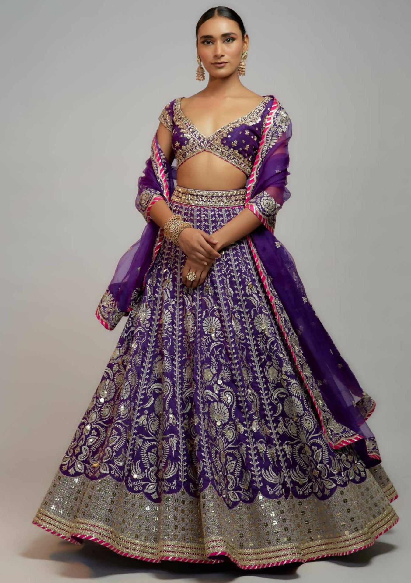 Sacchi Purple Lehenga Set