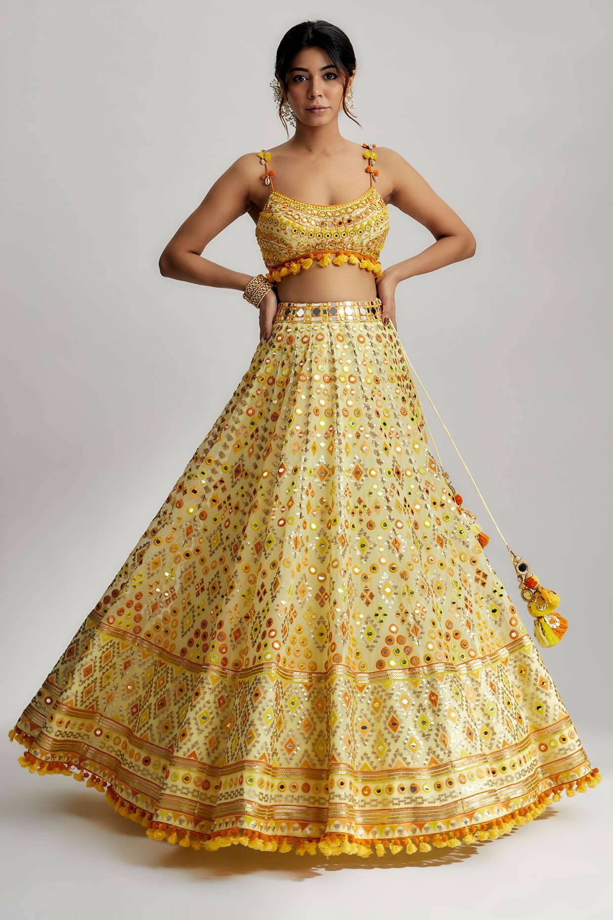 Ashi Lehenga with Cape Set