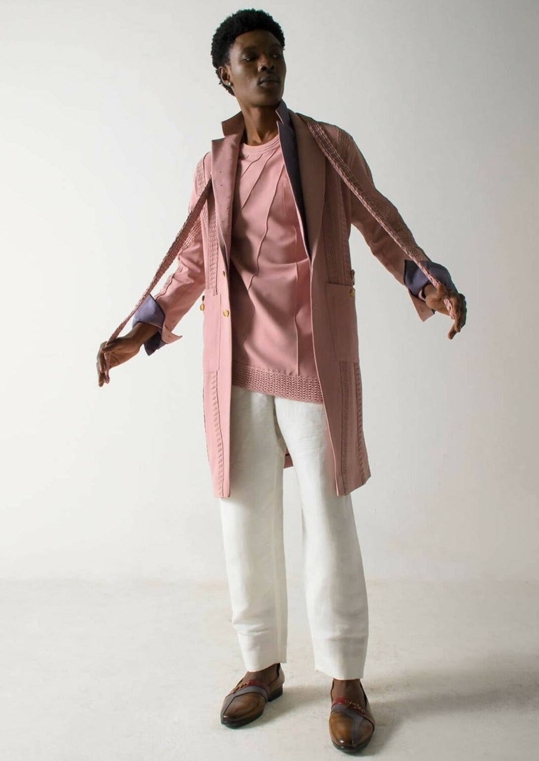 Pink Overcoat Set