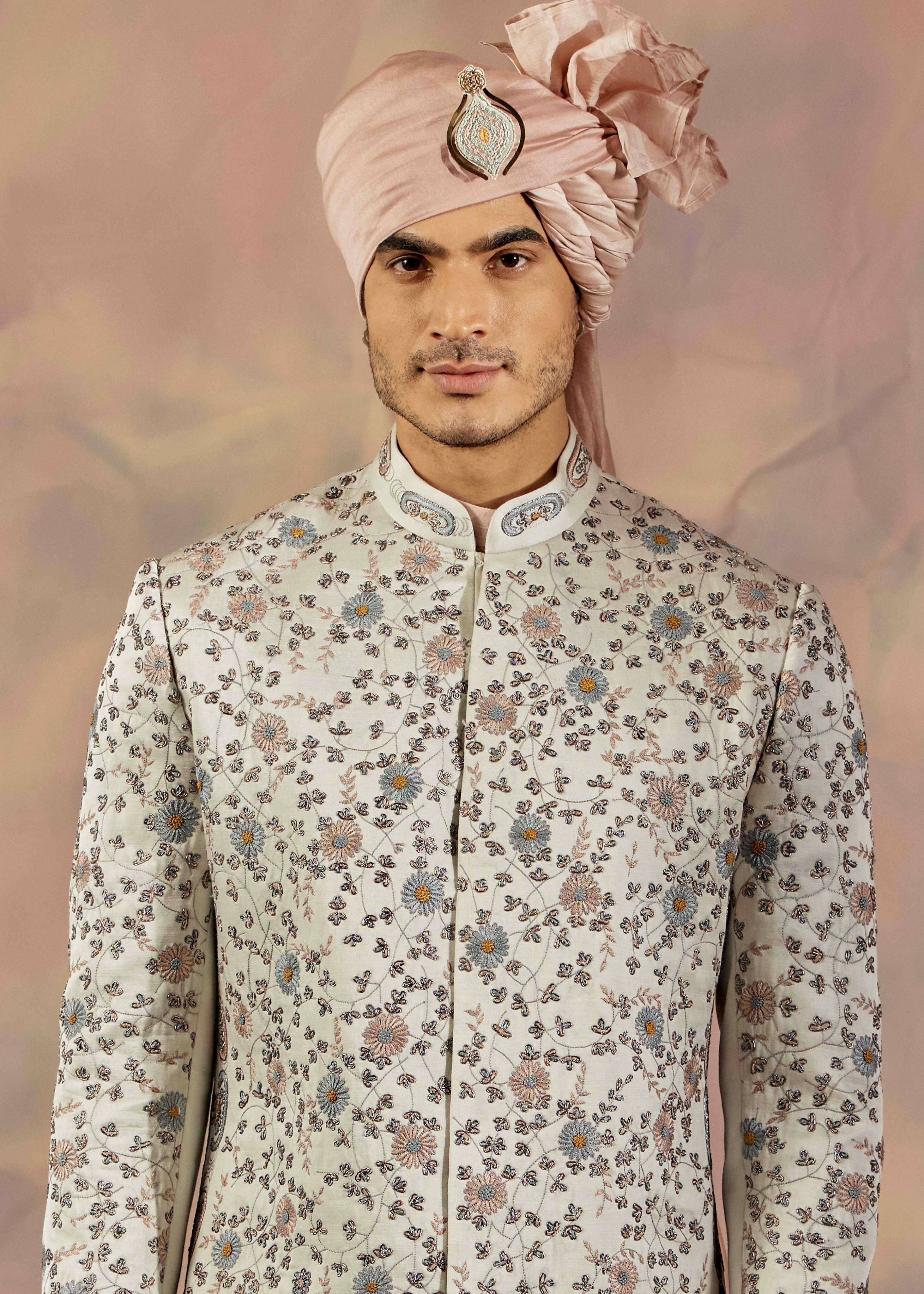 Silver Lining Sherwani Set