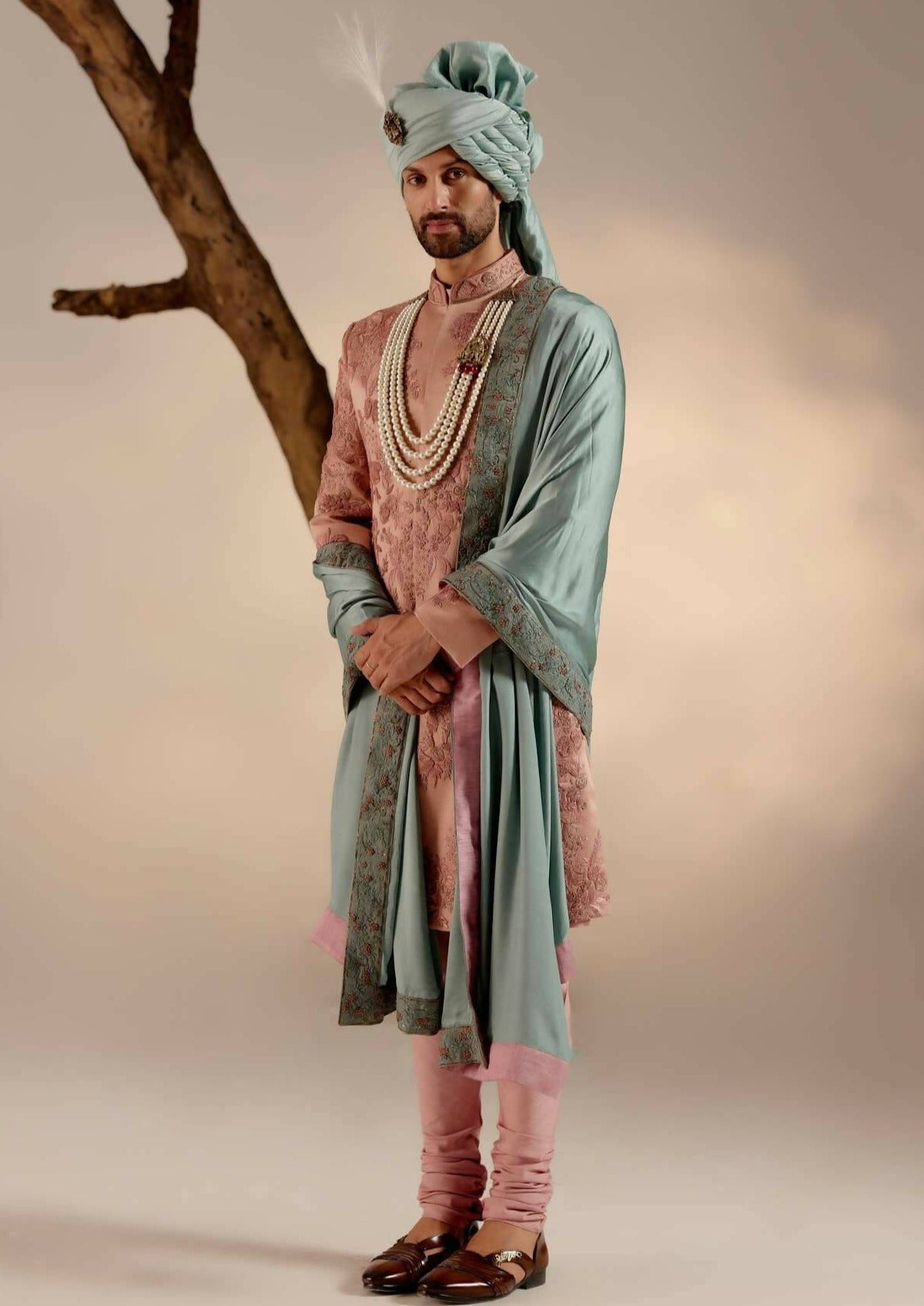 Orchid Pink Sherwani Set