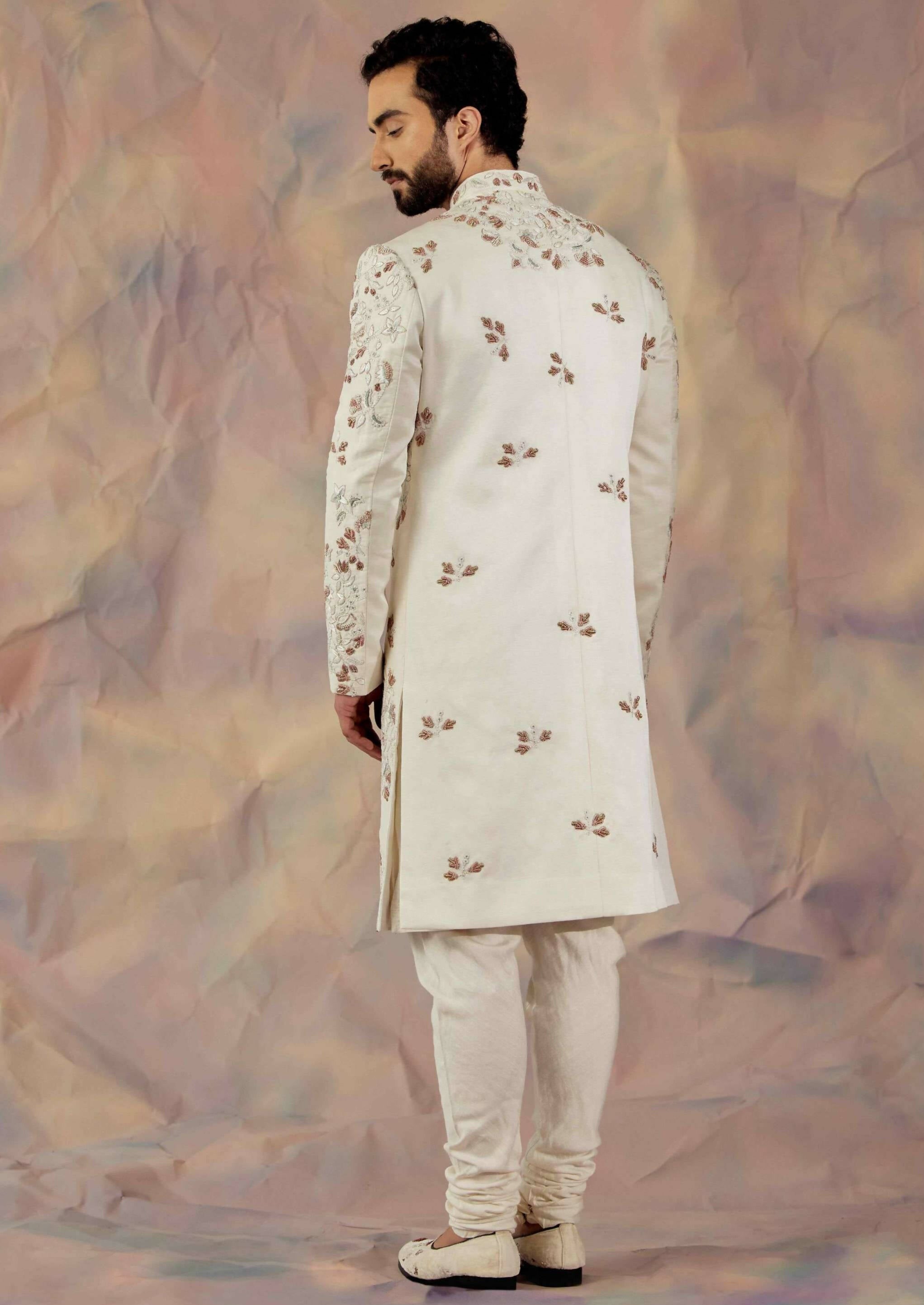 Ivory in Malaga Sherwani Set