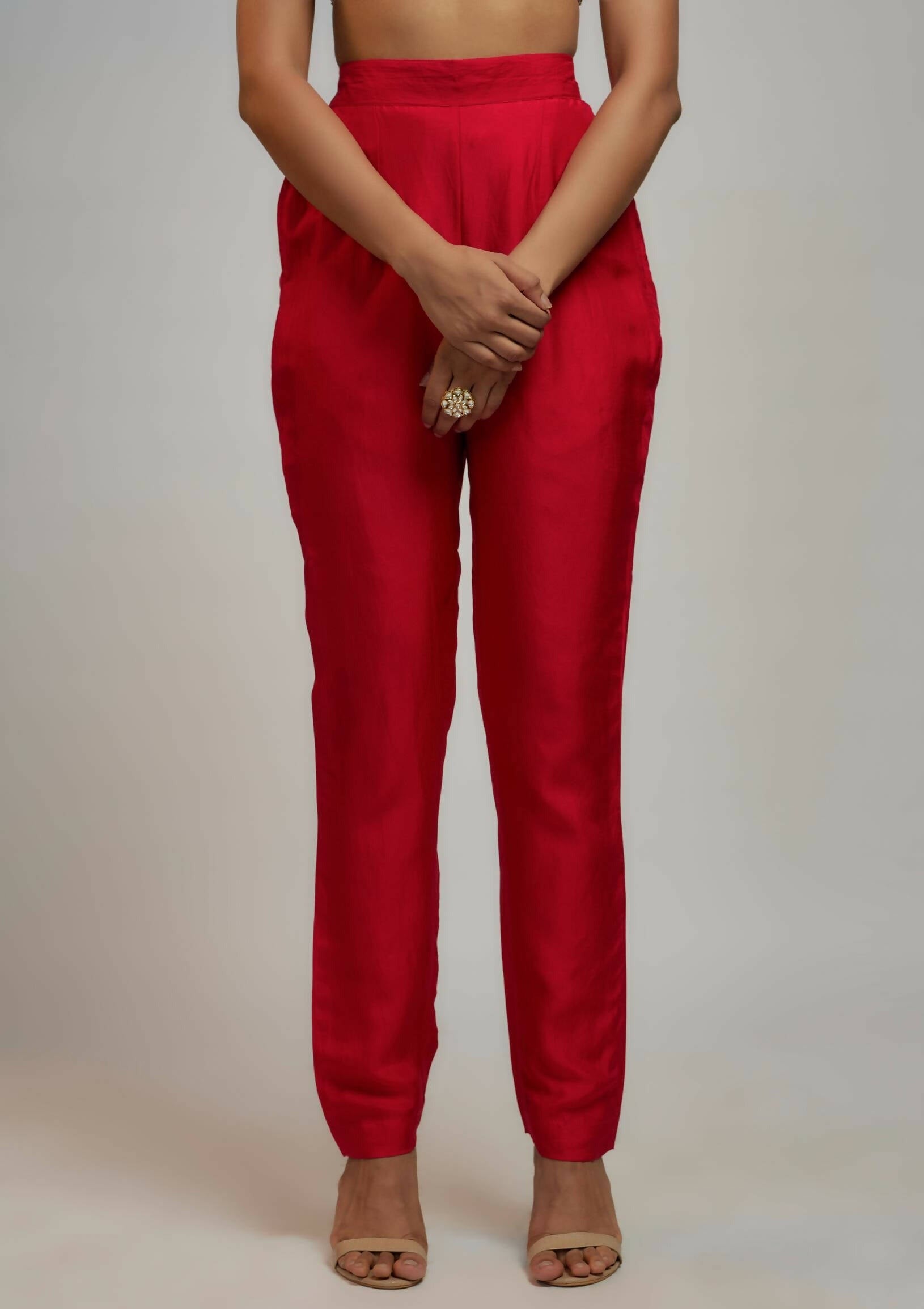 Vanya Red Pant Set