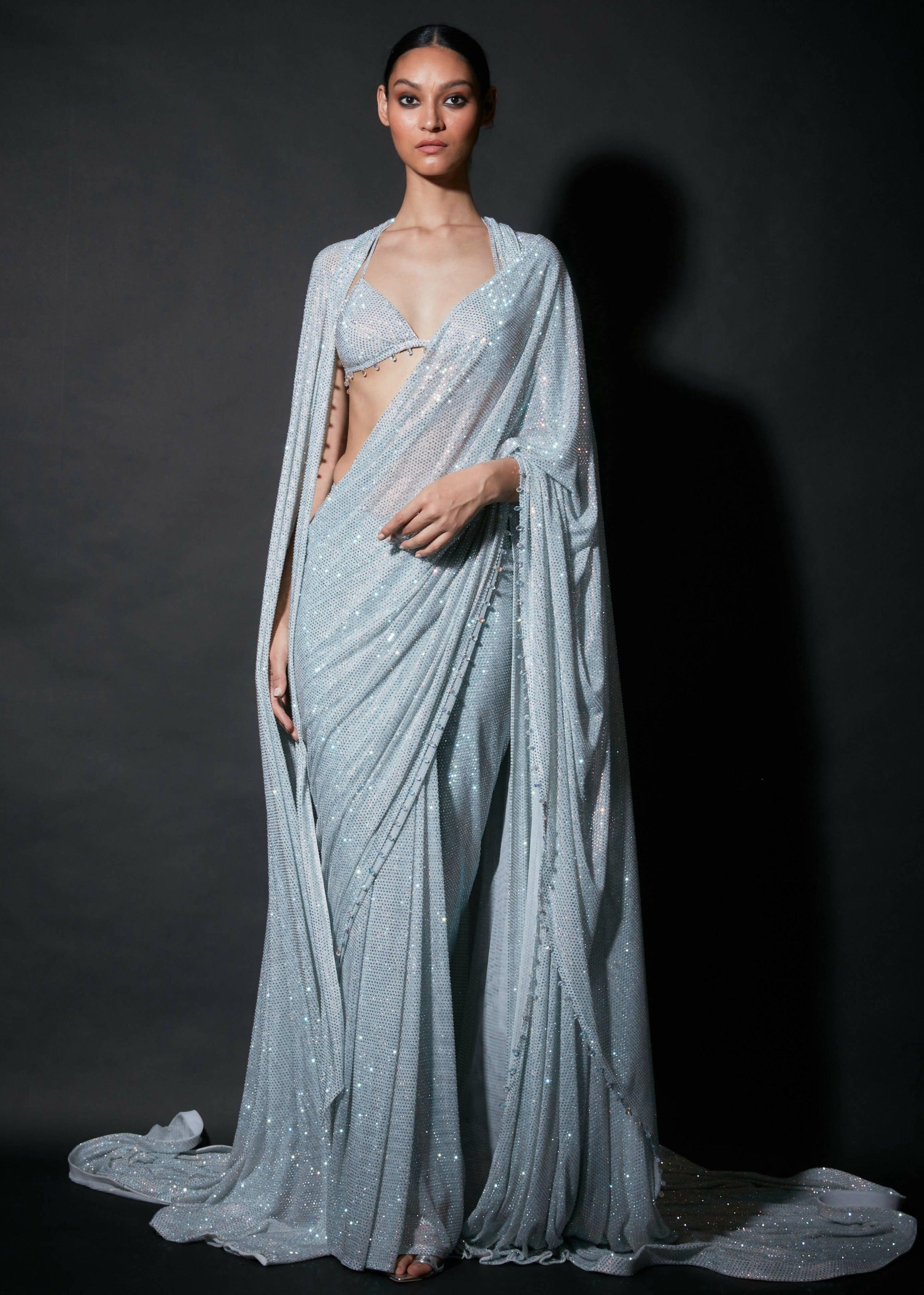 Sheer Luxury Cape Sari