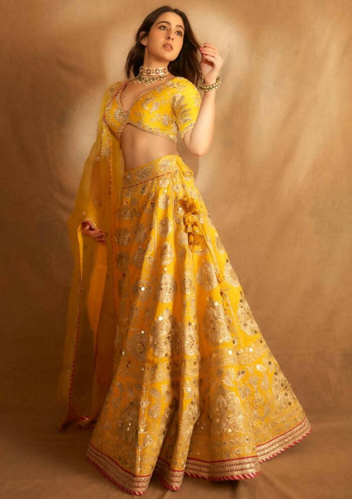 Anha Yellow Lehenga Set